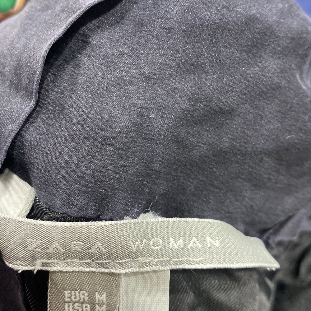 ZARA 100% SILK TOP WITH A π Detail - Picture 6 of 7